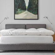 Load image into Gallery viewer, Ultra-comfort vegan down mattress topper
